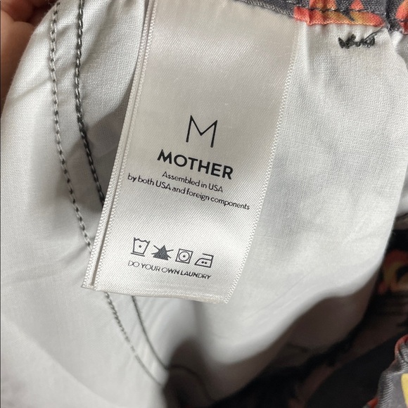 MOTHER | Women’s The Quickie Greaser Ankle Pants Floral Print Size Medium - Picture 9 of 10